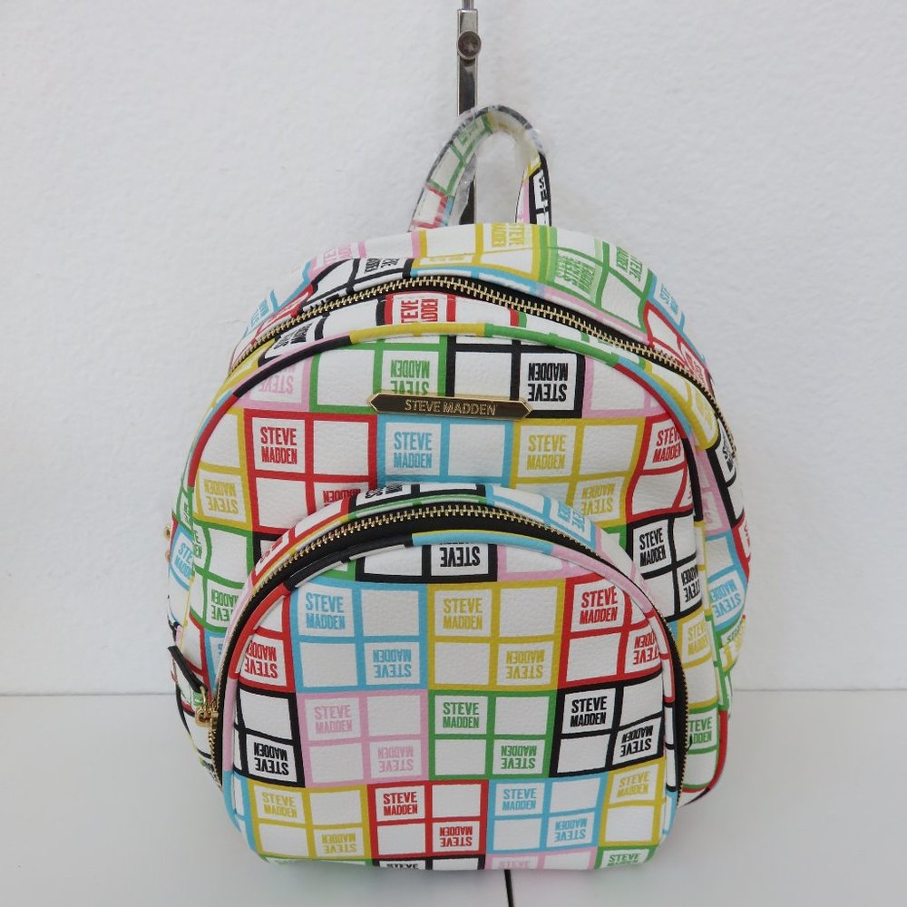 NWT Steve Madden Bjordan White Floral Logo
Backpack - Multi-color